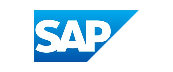 SAP Logo Blau und Weiß